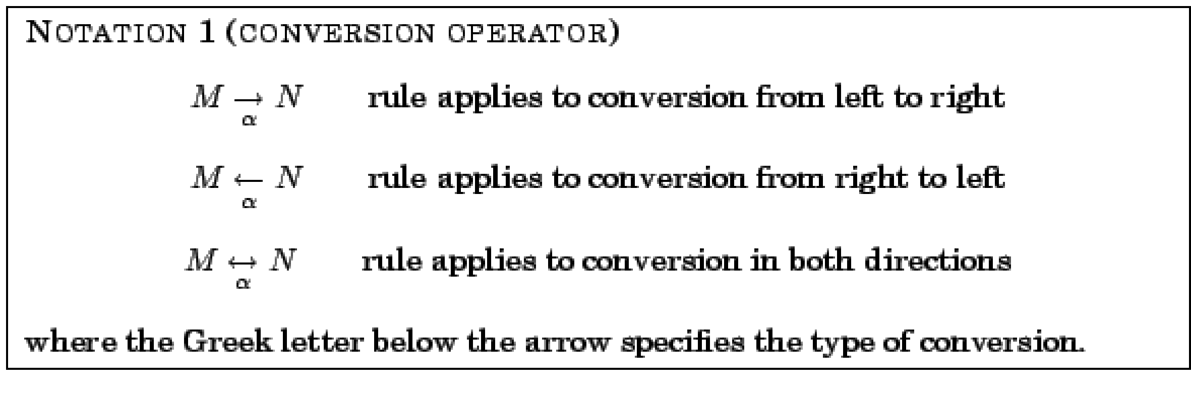 conversion operator
